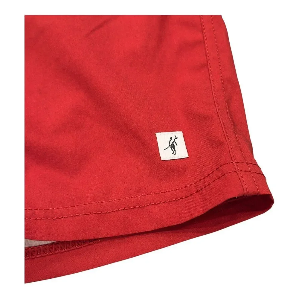Toes on‎ the Nose Shorts Mens M Medium Cardinal Red Beach Volley Inner Lined